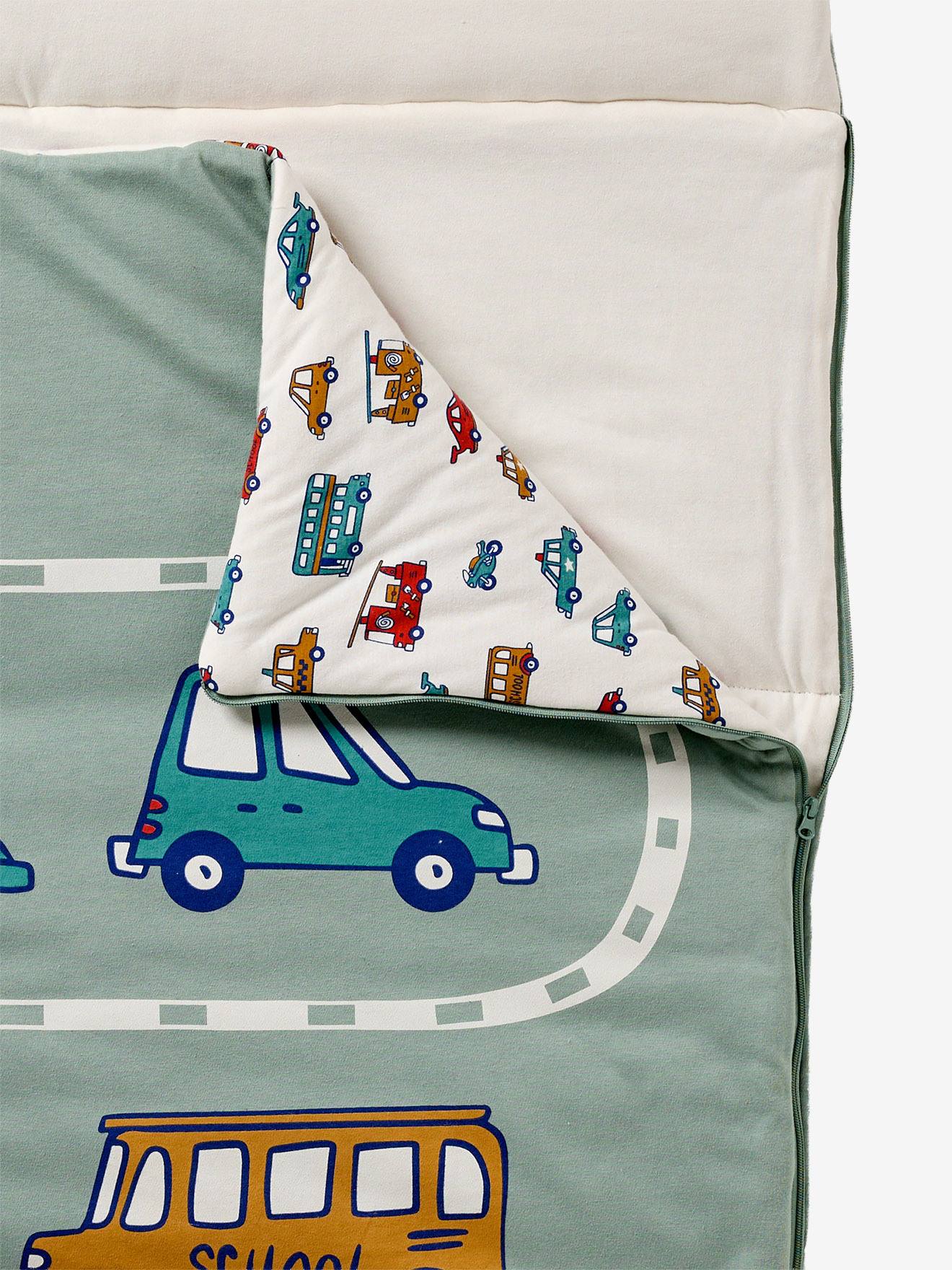 Thumbnail - Schlafsack Kinder AUTOS salbei