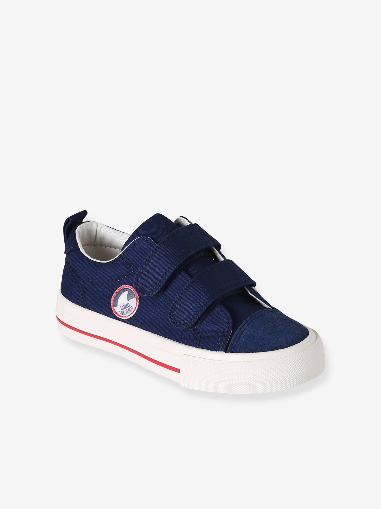 Klett-Sneakers Jungen mit Kontraststreifen an der Sohle blau Gr. 26 von vertbaudet