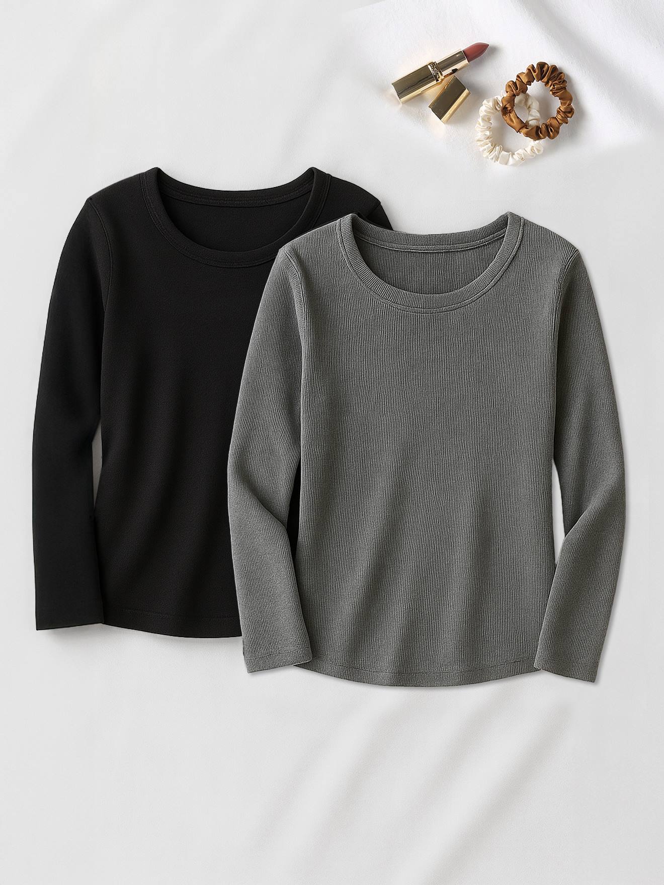 2er-Pack Umstandsshirts mit Rippstruktur ENVIE DE FRAISE
