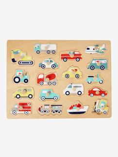 Spielzeug-Pädagogische Spiele-Baby Auto-Steckpuzzle, Holz FSC®