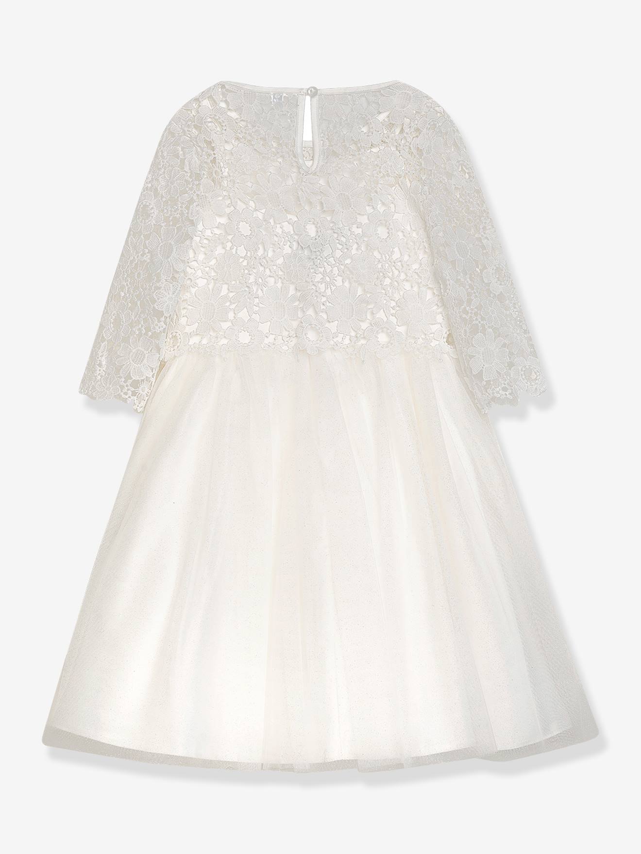 Thumbnail - Festliches Kleid DISABEL mit Spitze und Glitzertüllrock Mädchen DANAMADE