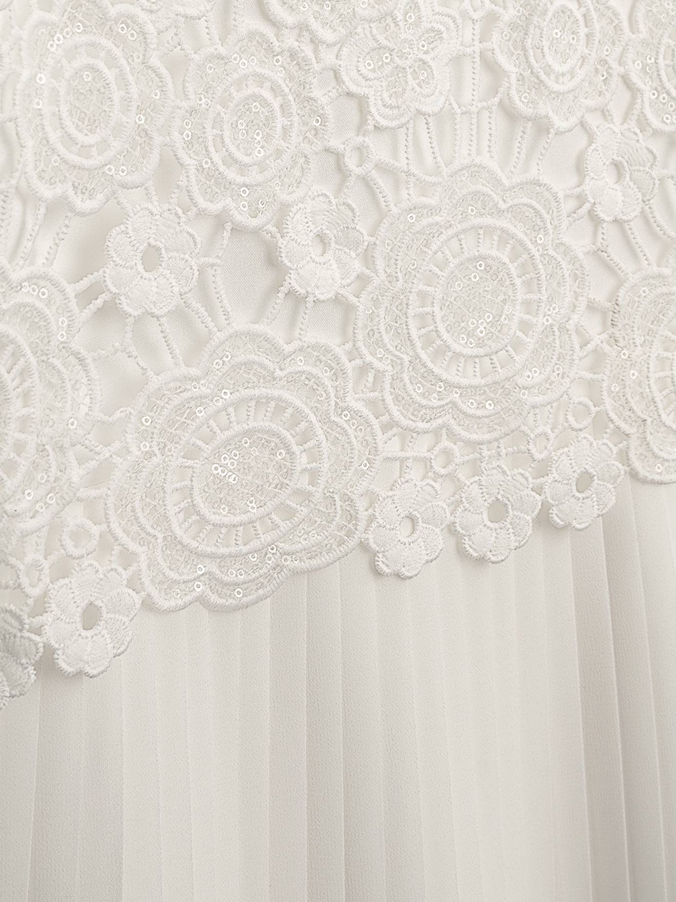 Thumbnail - festliches Kleid  DZUZANA mit Spitze und Plissee Mädchen DANAMADE