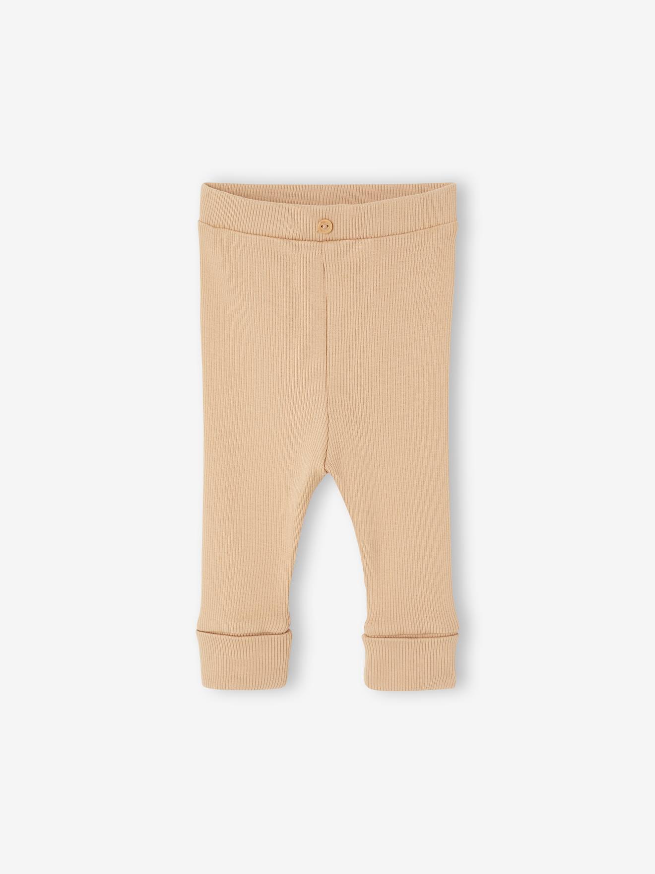 Baby Leggings, Beinlänge verstellbar BASIC braun Gr. 50 von vertbaudet