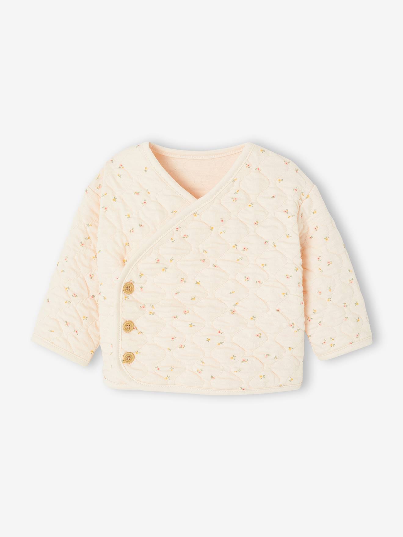 Baby Wickeljacke mit Recycling-Polyester vanille