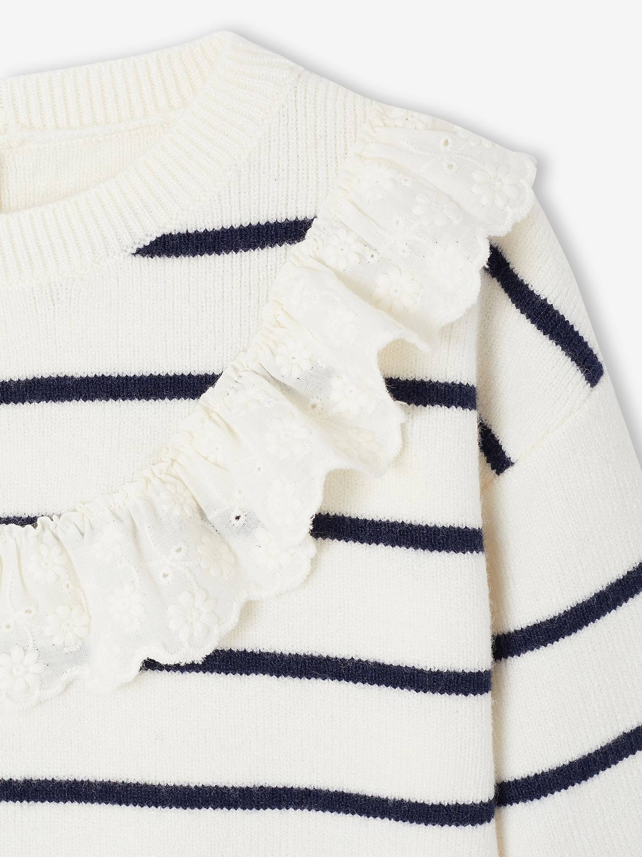 Thumbnail - Streifenpullover mit Volant Baby