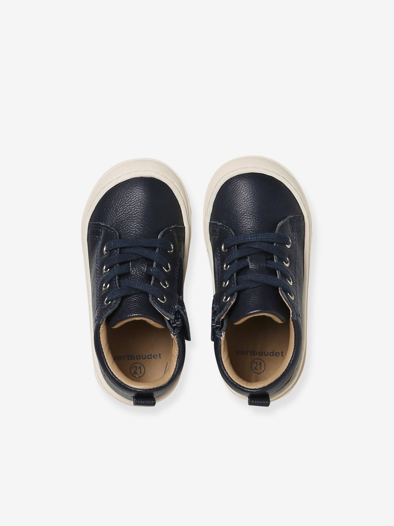 Thumbnail - Baby Lauflernschuhe mit Schnürung aus weichem Leder