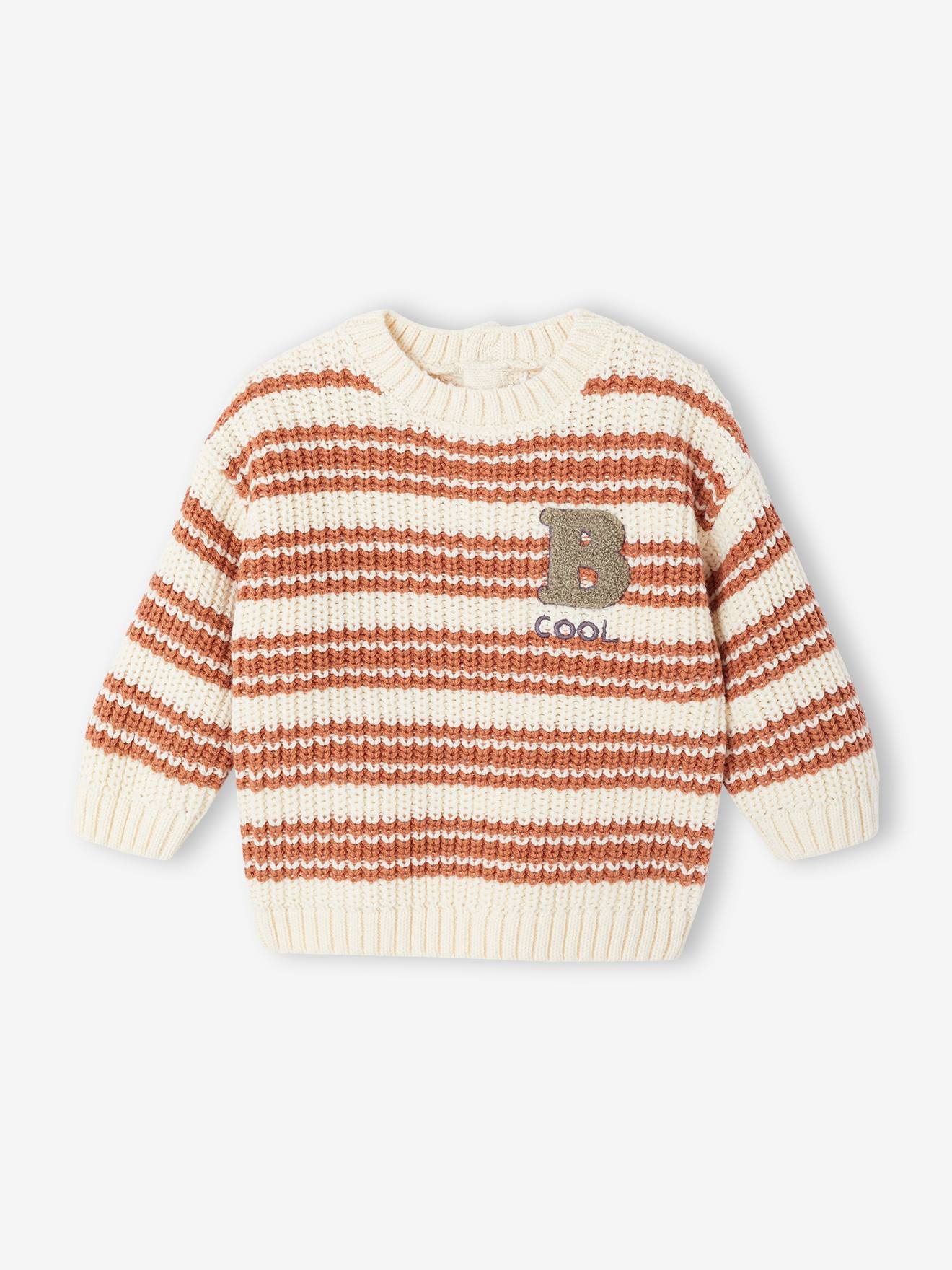 Thumbnail - Baby Streifenpullover mit Ftee-Buchstabe