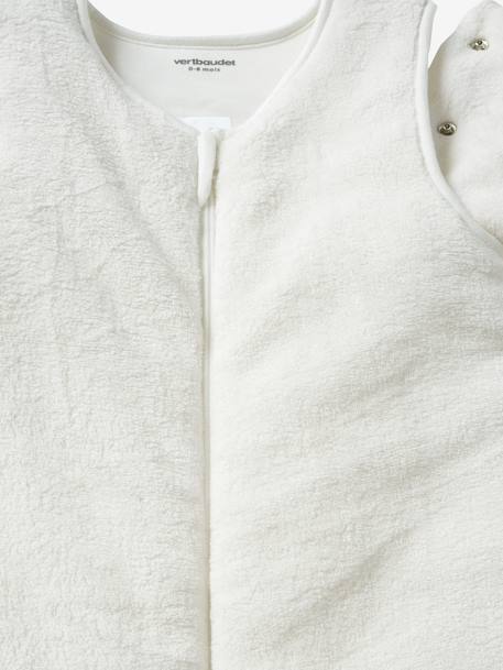 Schlafsack/Overall für Babys, Mikrofaser - taupe+violett+wollweiß - 10