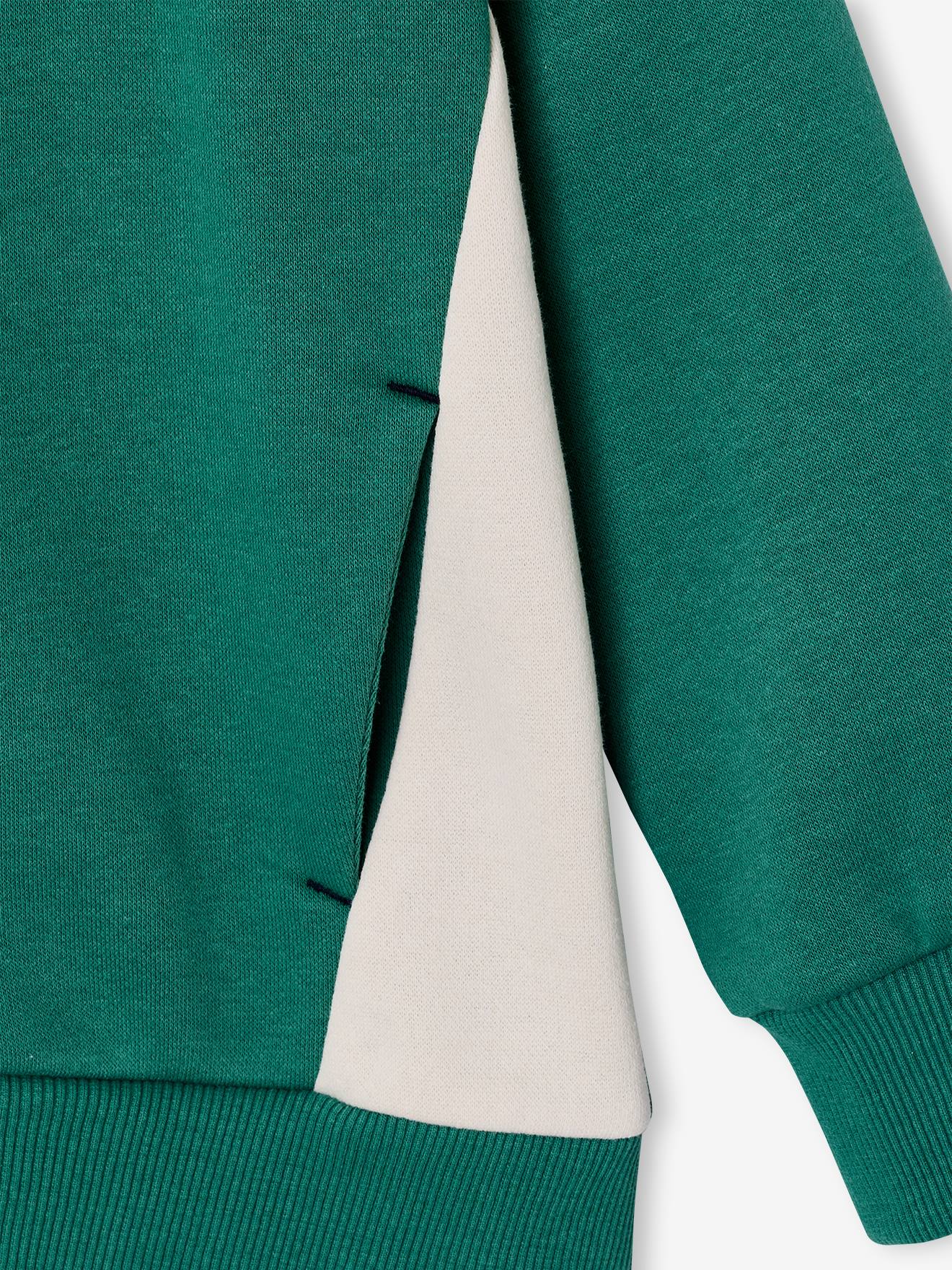 Thumbnail - Kapuzensweatjacke Jungen im Colorblock-Look