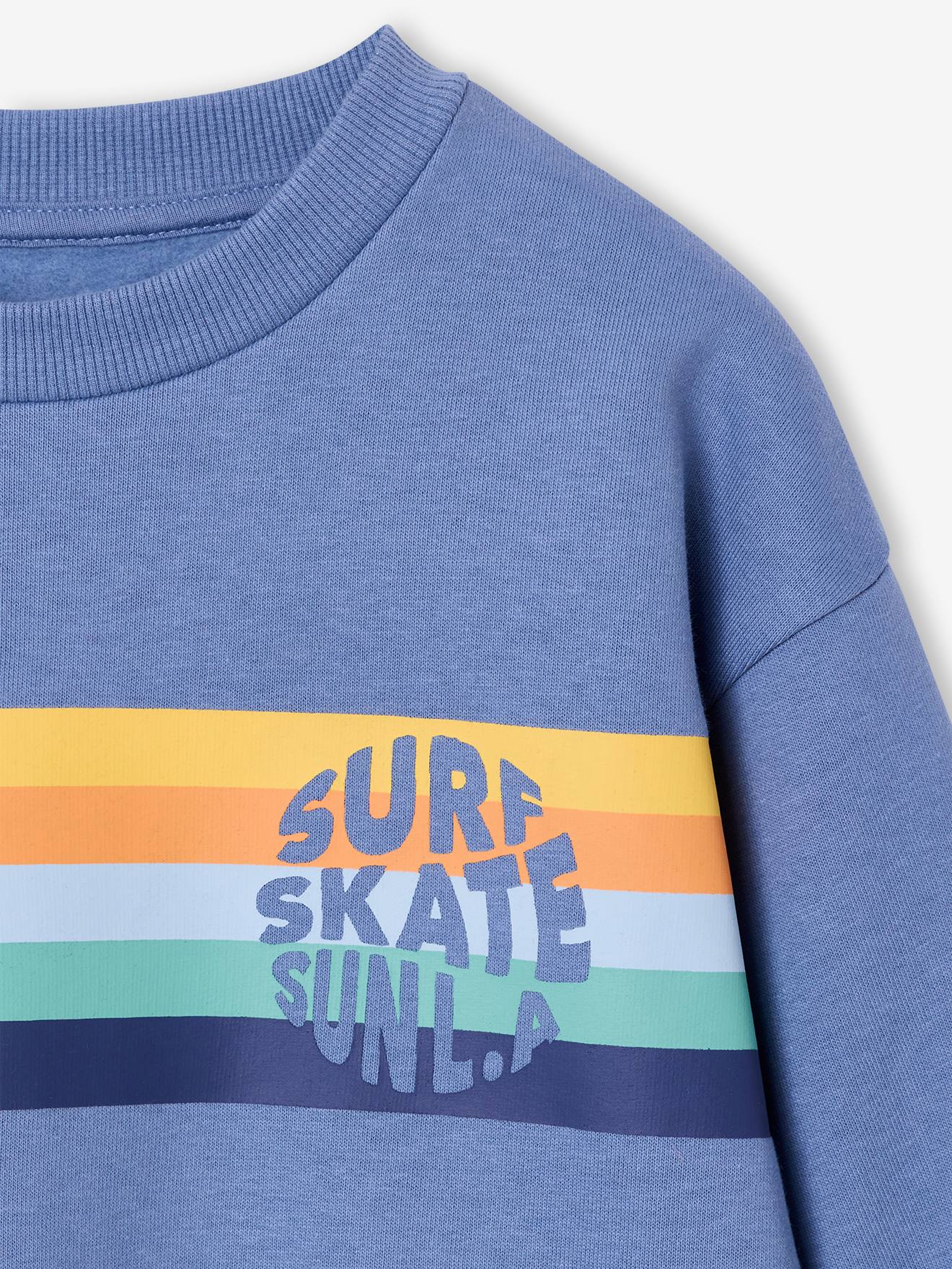 Thumbnail - Jungen Rundhals-Sweatshirt mit Recycling-Polyester