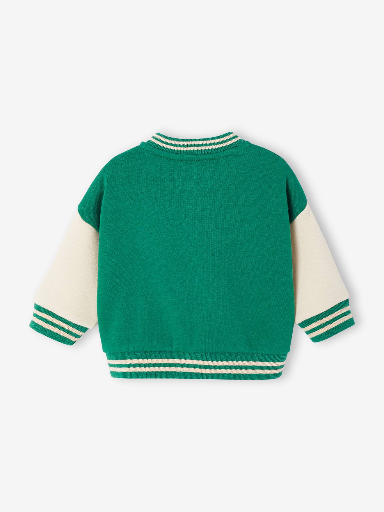 Thumbnail - Baby Sweatjacke im College-Style mit Recycling-Polyester