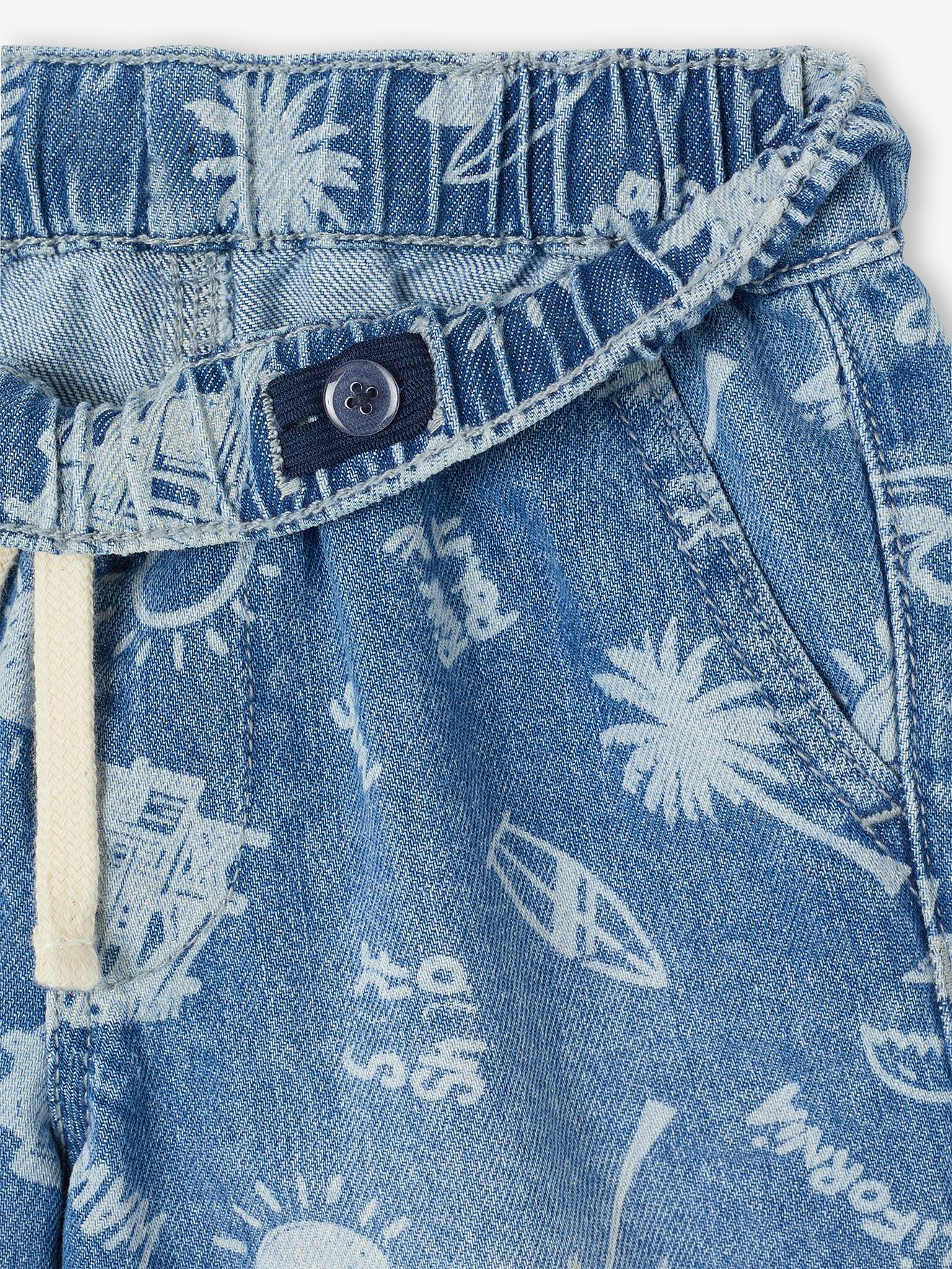 Thumbnail - Jungen Jeans-Shorts mit Dehnbund