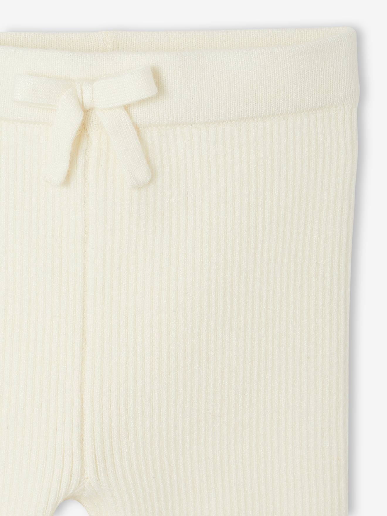 Thumbnail - Baby Strick-Leggings vanille