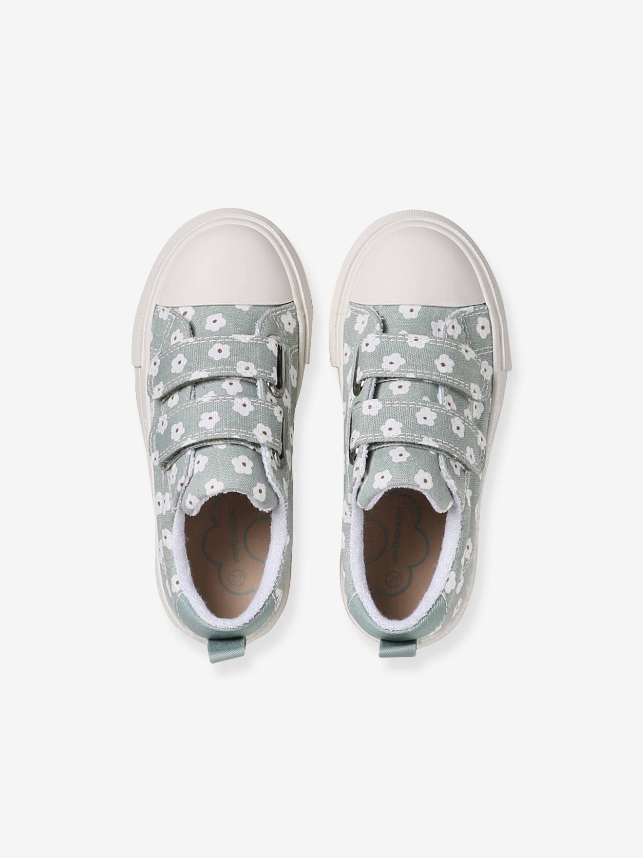 Thumbnail - Mädchen Klett-Sneakers mit Blumen und Anziehtrick