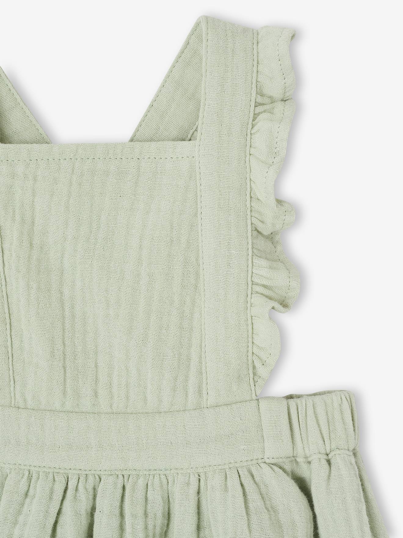 Thumbnail - Mädchen Baby Latzkleid