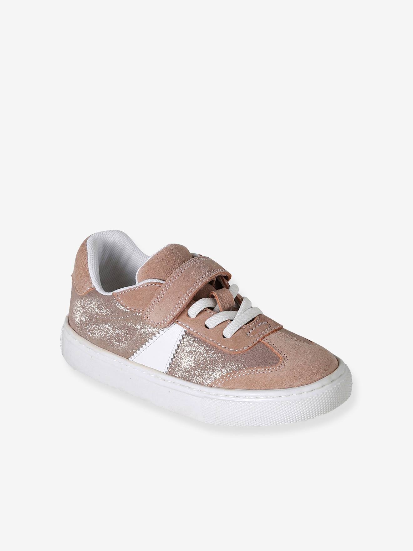 Sneakers Mädchen mit elastischer Schnürung set rosa Gr. 30 von vertbaudet