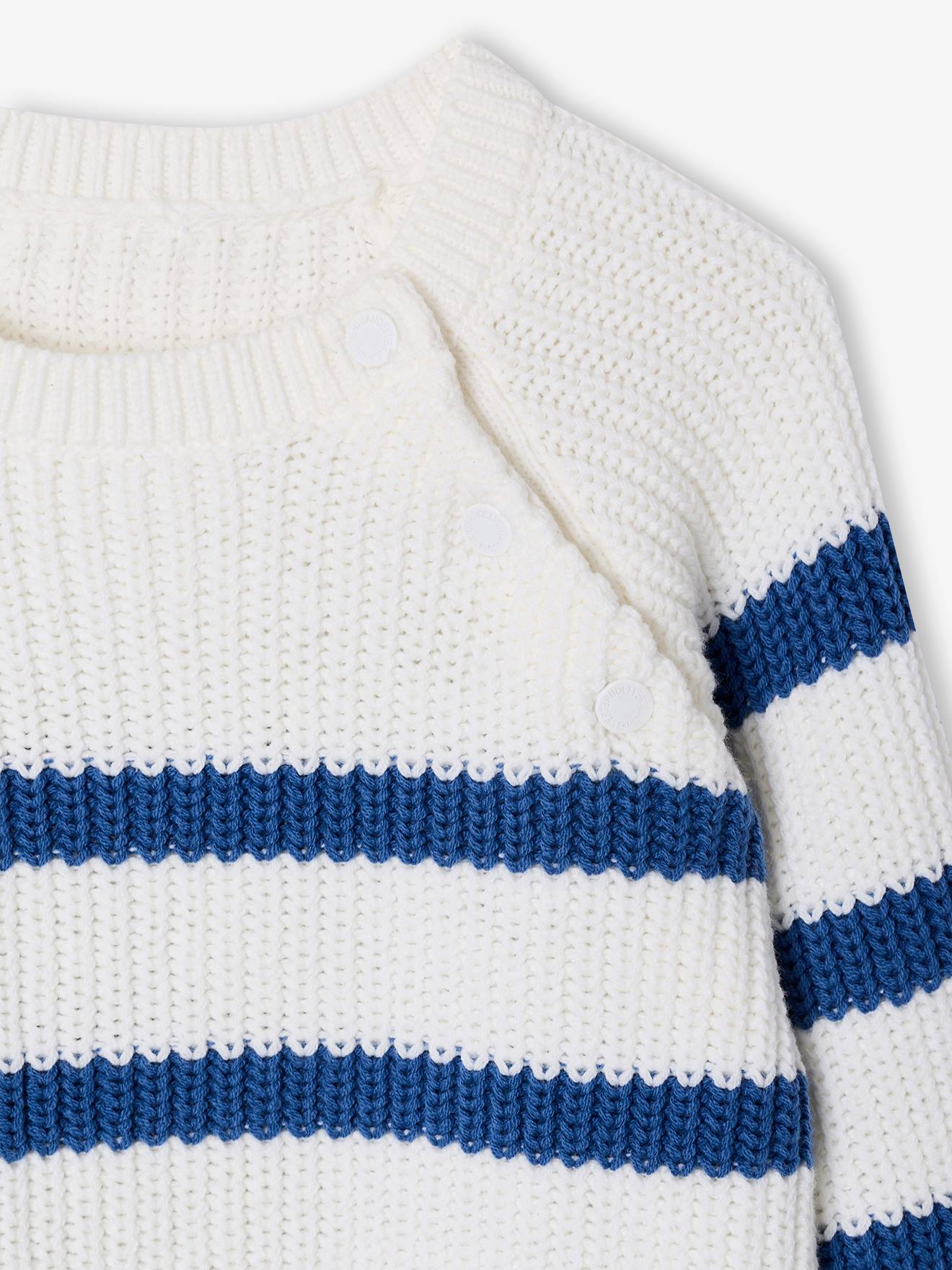 Thumbnail - Jungen Strickpullover mit Streifen mittel