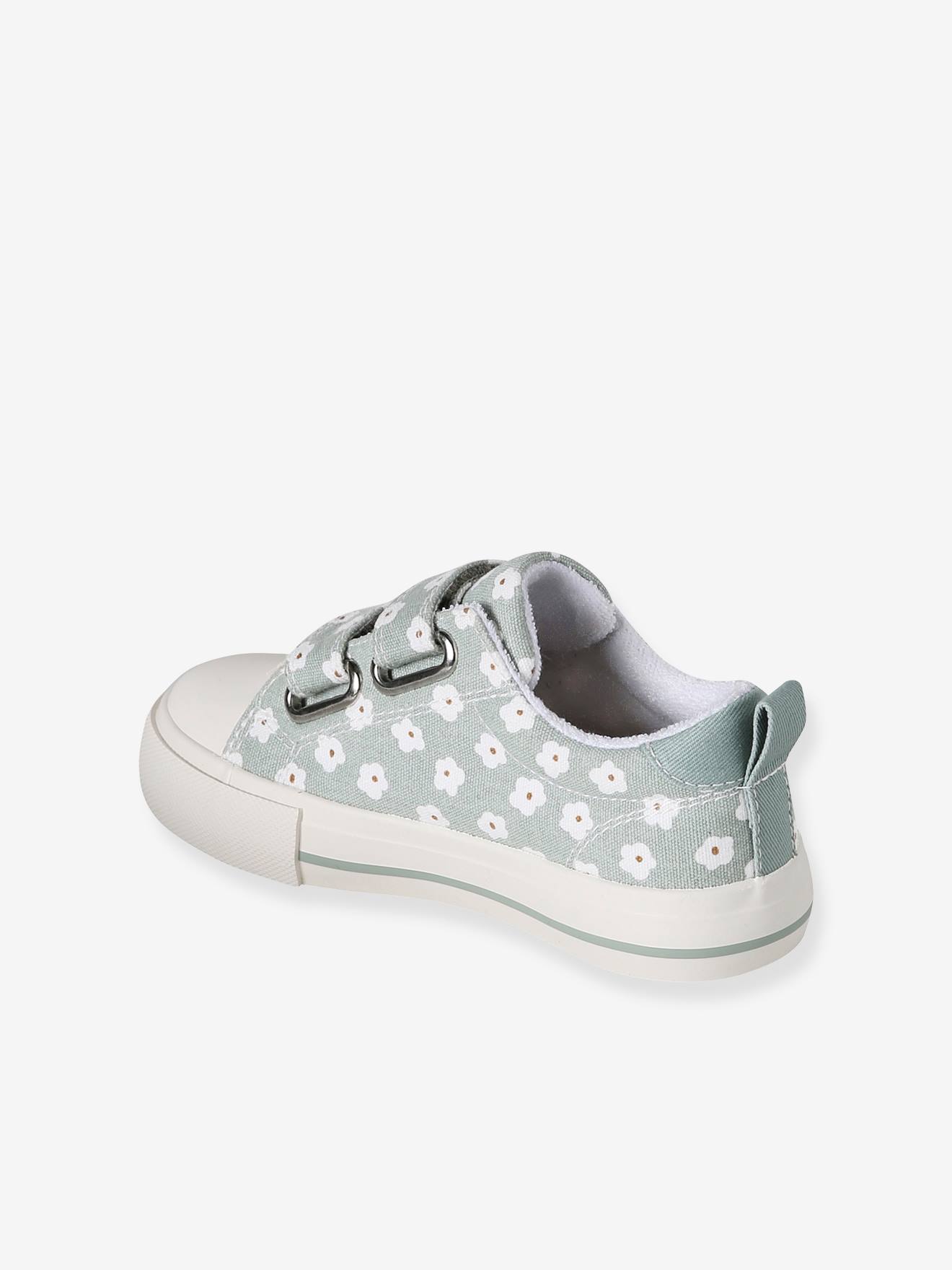 Thumbnail - Mädchen Klett-Sneakers mit Blumen und Anziehtrick