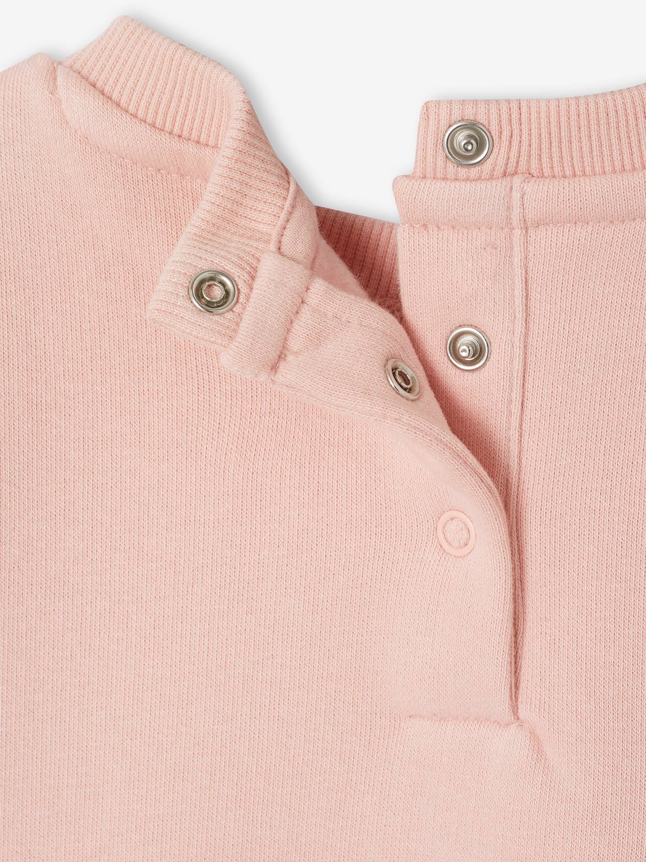 Thumbnail - Baby Sweatshirt BASIC mit Message-Print & Recycling-Polyester pudrig