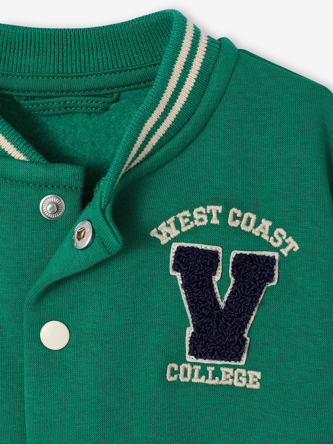 Thumbnail - Baby Sweatjacke im College-Style mit Recycling-Polyester