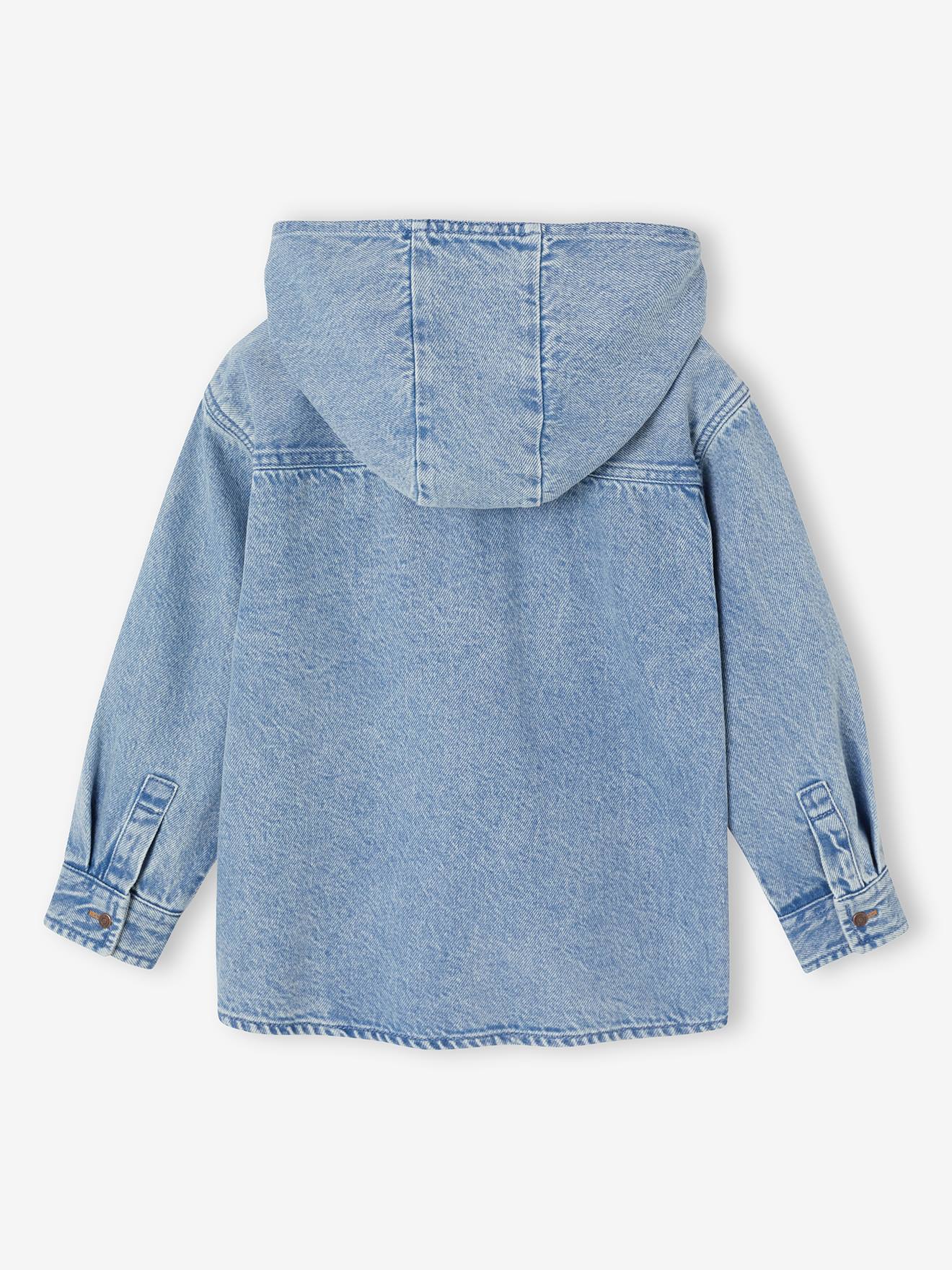 Thumbnail - Jeanshemd Jungen mit Kapuze