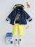 Set aus Sweatshirt und Hose Baby Jungen - grau meliert+marine+gelb - 9