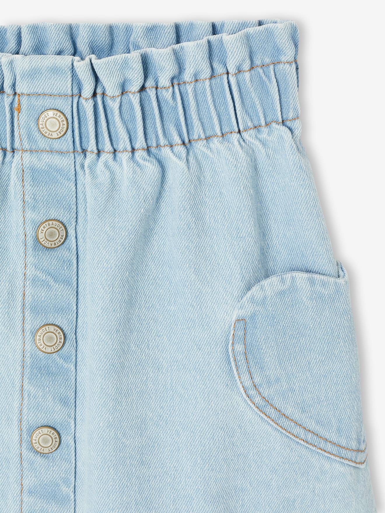 Thumbnail - Mädchen Jeansrock mit Herztasche gebleicht