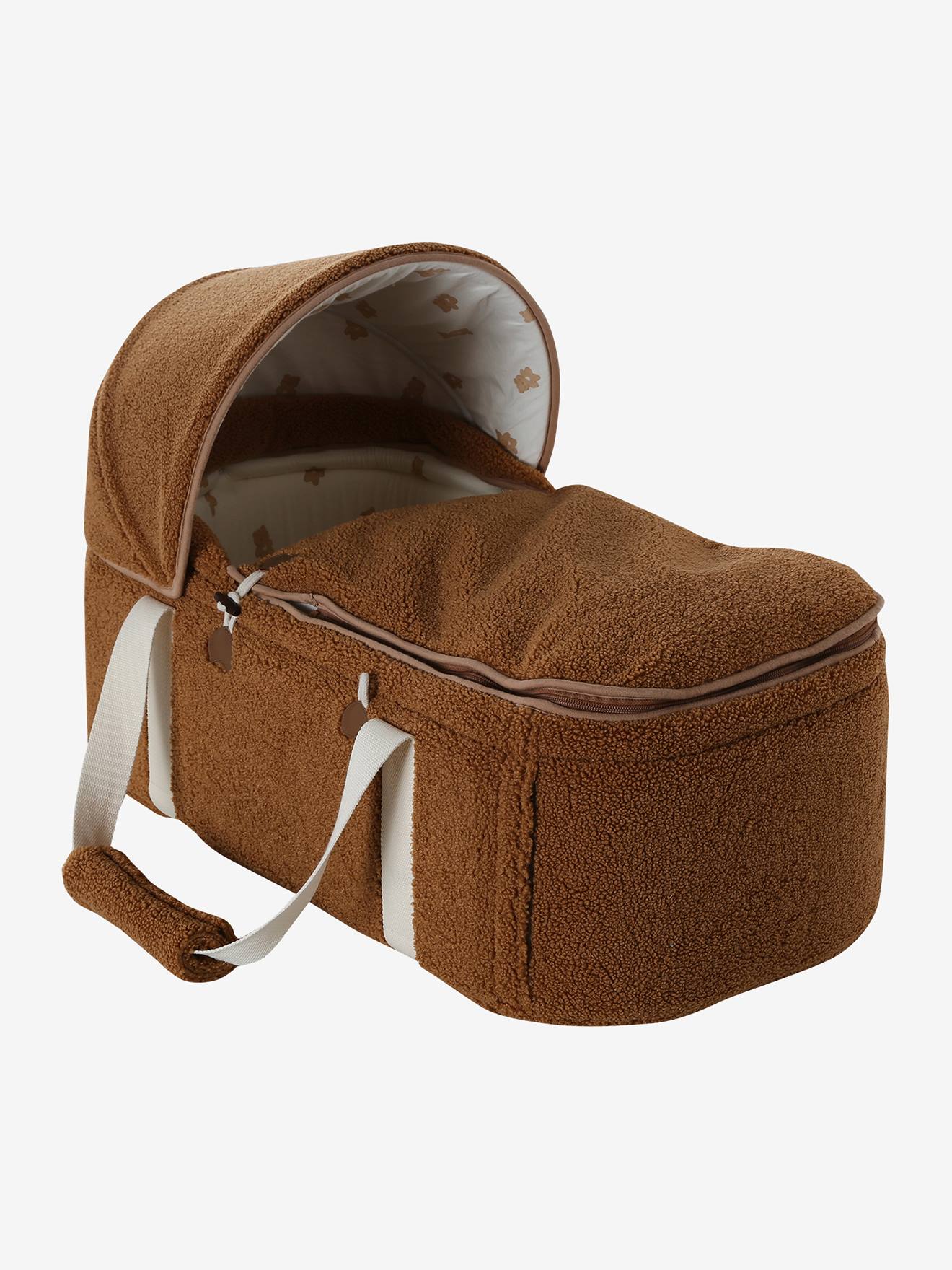 Vertbaudet Soft-Tragetasche Baby Mit Webpelz Braun Einheitsgröße