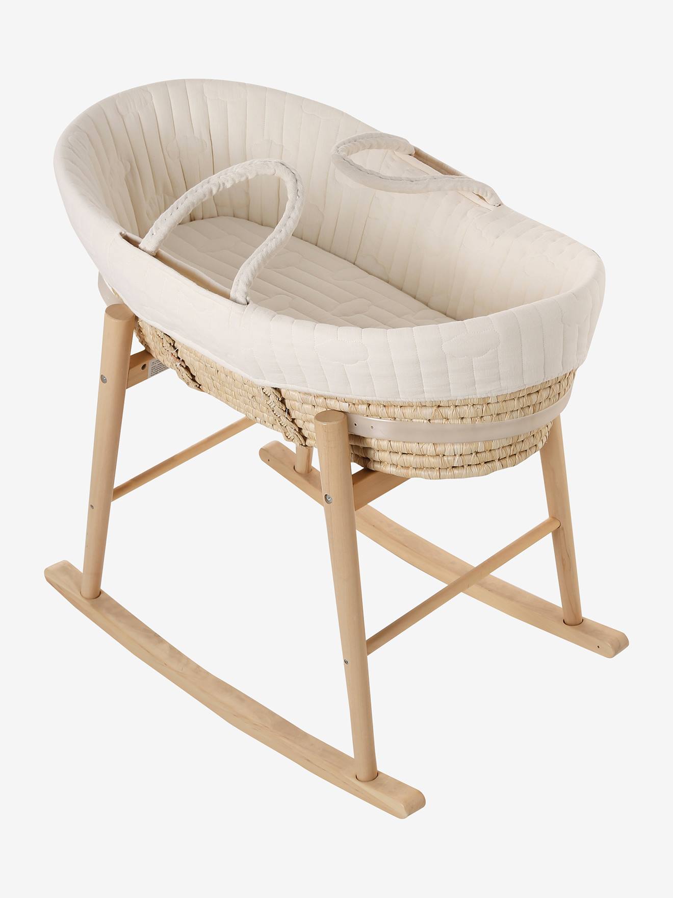 Vertbaudet Bezug Für Baby Tragetasche Wollweiß Wolken Einheitsgröße