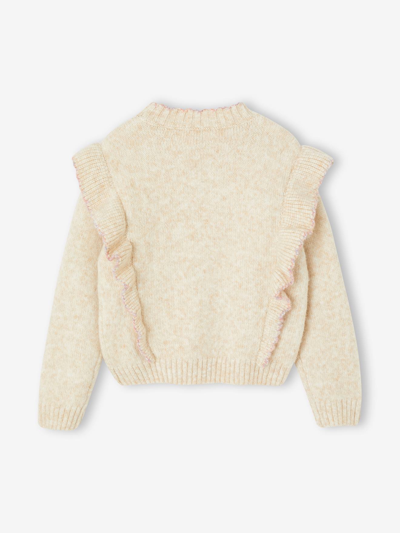 Thumbnail - Pullover Mädchen Strick mit Volants