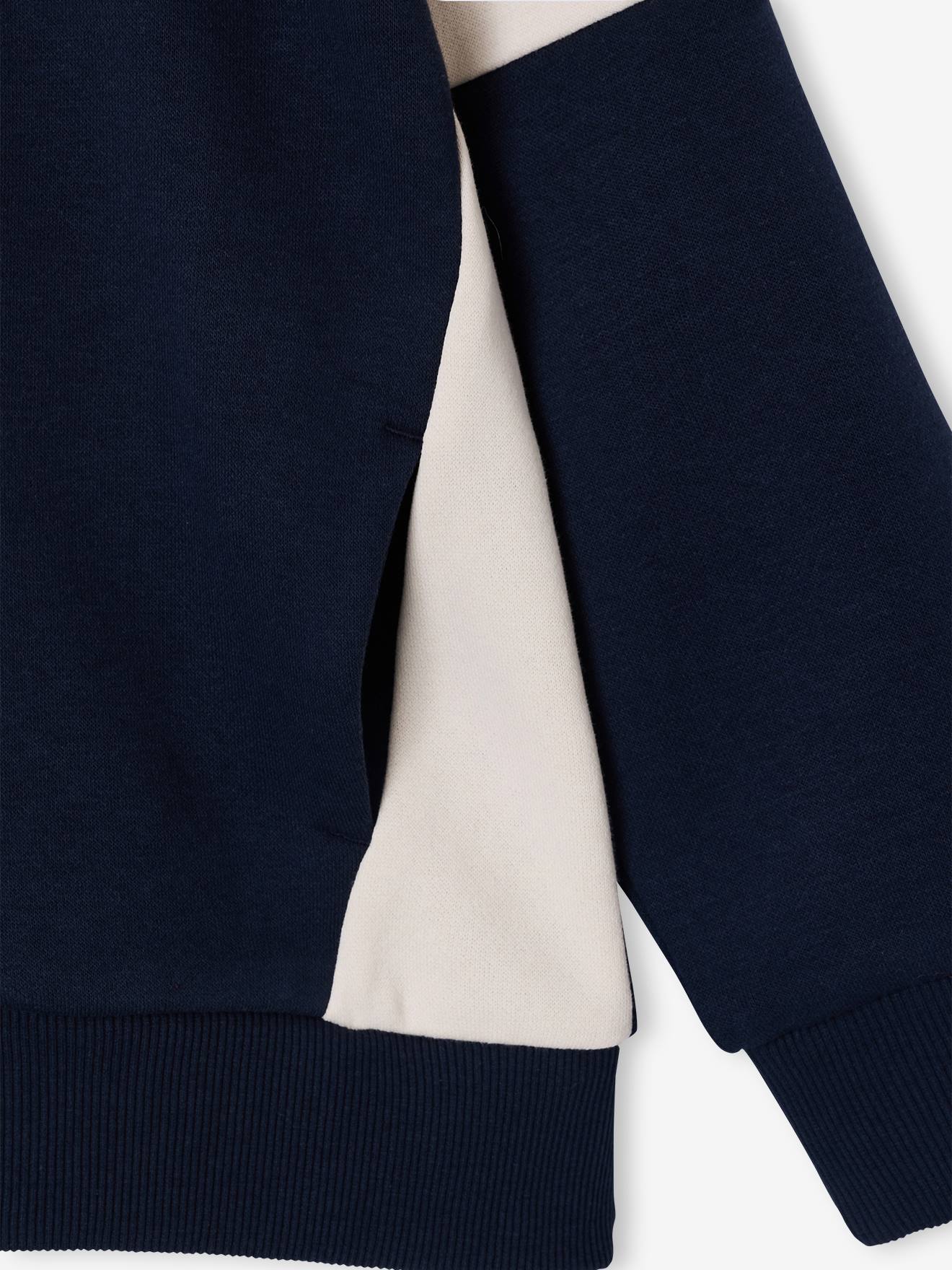 Thumbnail - Kapuzensweatjacke Jungen im Colorblock-Look