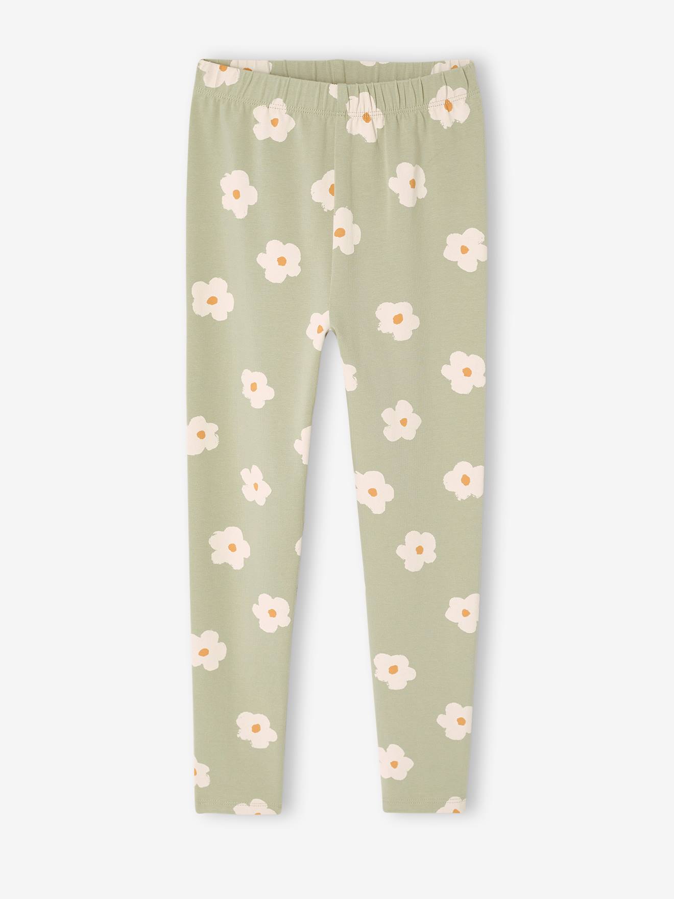 Mädchen Leggings e blumen