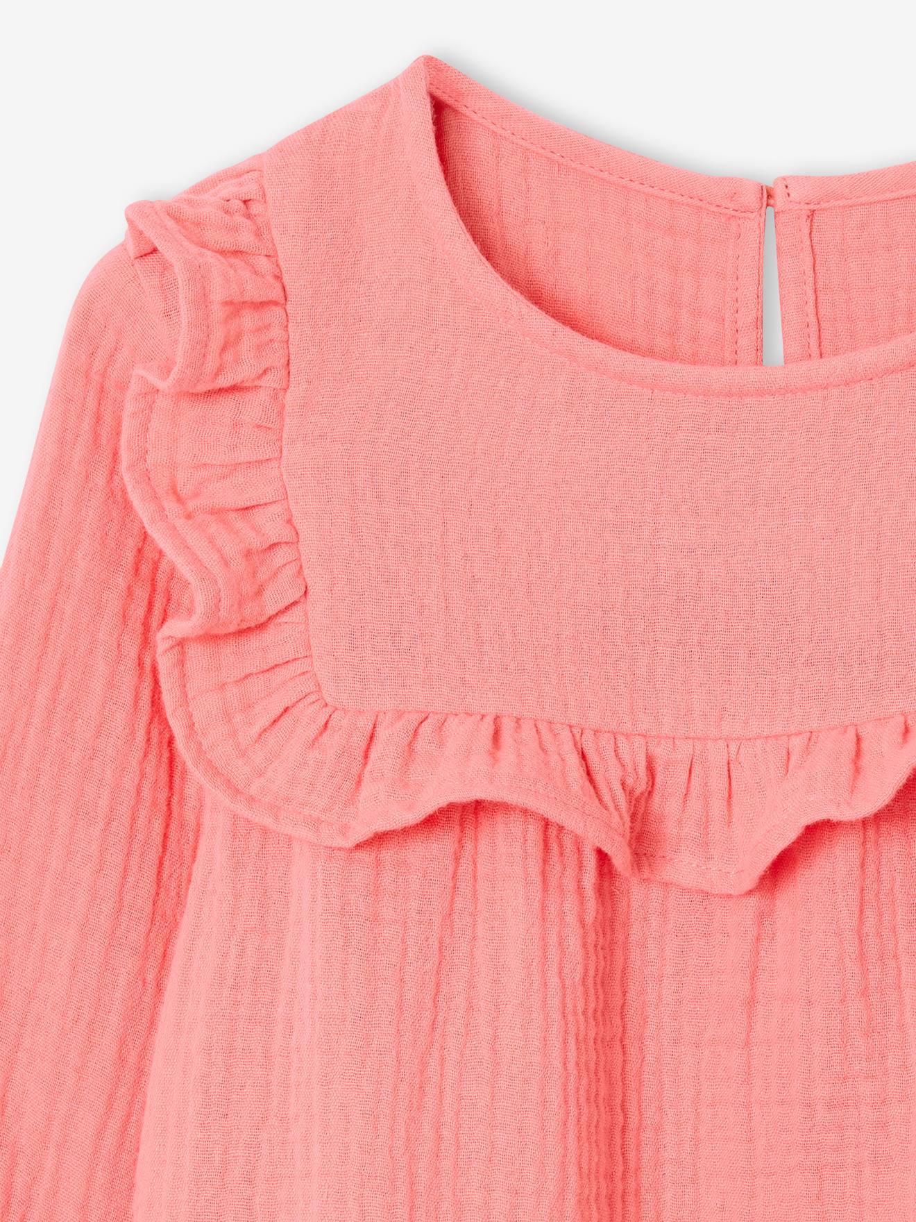 Thumbnail - Mädchen Volantbluse aus Musselin