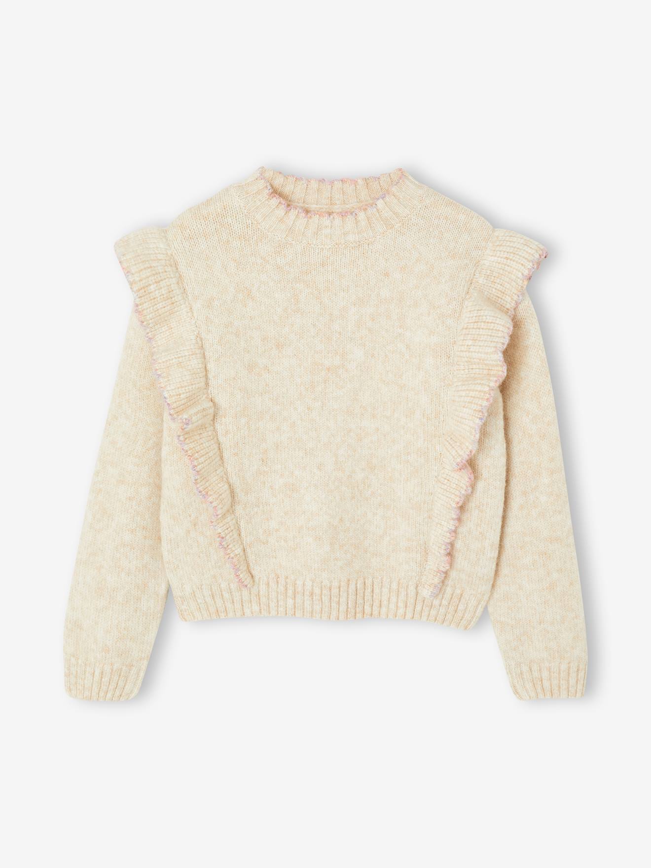 Thumbnail - Pullover Mädchen Strick mit Volants