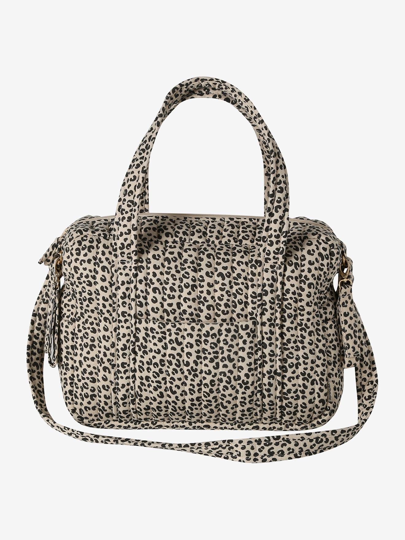 Vertbaudet Wickeltasche Aus Baumwoll-Musselin Joiosa Beige Leo Einheitsgröße