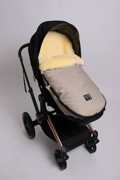 Kaiser Lammfell-Fusack fr Kinderwagen in marzipan