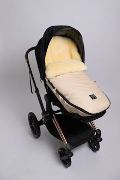 Kaiser Lammfell Kinderwagen Fusack in black