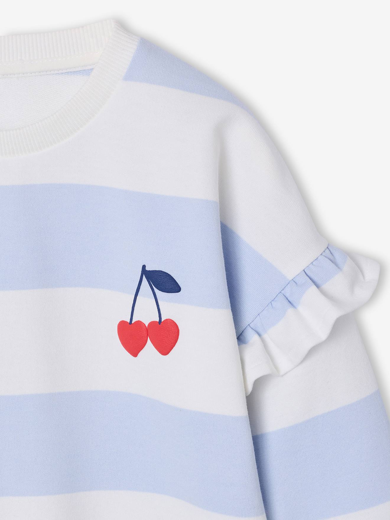 Thumbnail - Mädchen Ringel-Sweatshirt