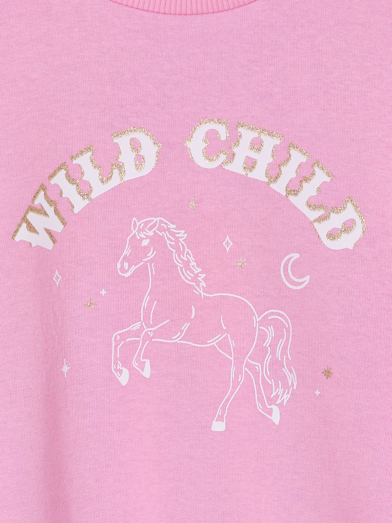 Thumbnail - Sweatshirt Mädchen WILD CHILD mit Recyclingmaterial