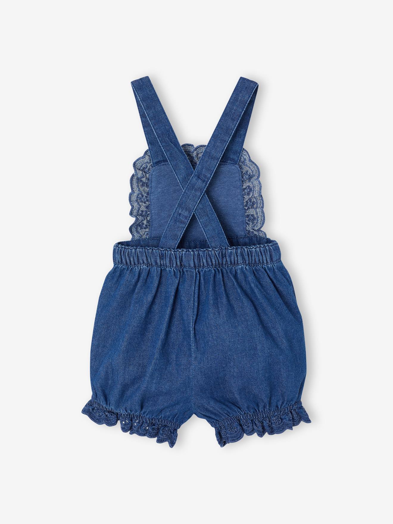 Thumbnail - Kurze Latzjeans Mädchen Baby