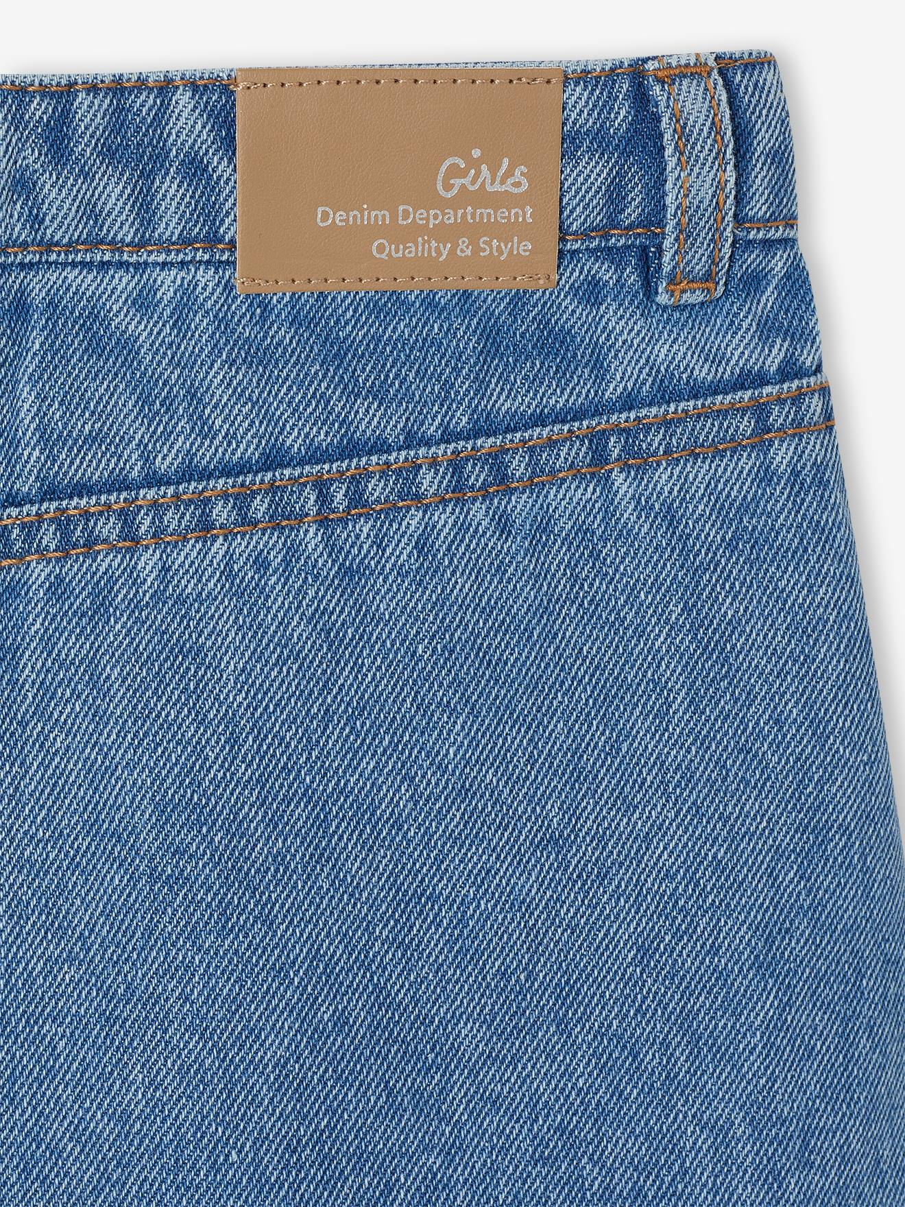 Thumbnail - Jeansrock Mädchen mit Stickerei mittel