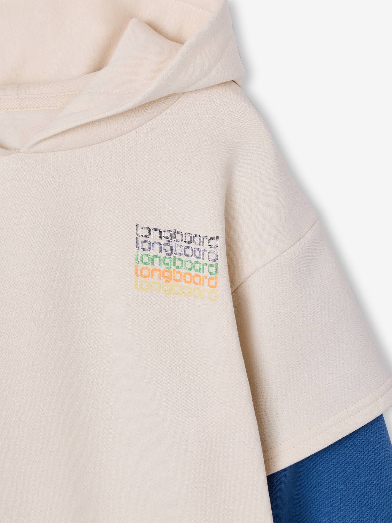 Thumbnail - Kapuzensweatshirt im Lagenlook Jungen mit Recycling-Polyester