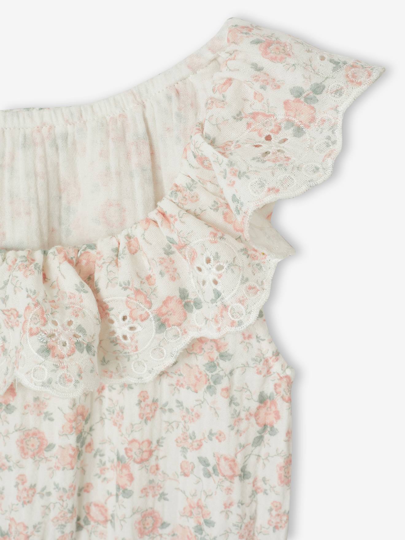 Thumbnail - Jumpsuit Mädchen mit Volant hell