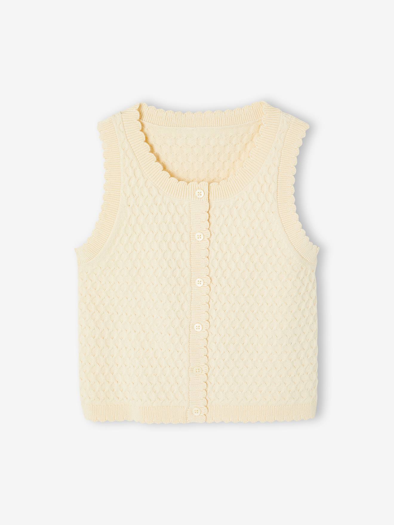 Thumbnail - Strickweste Mädchen vanille