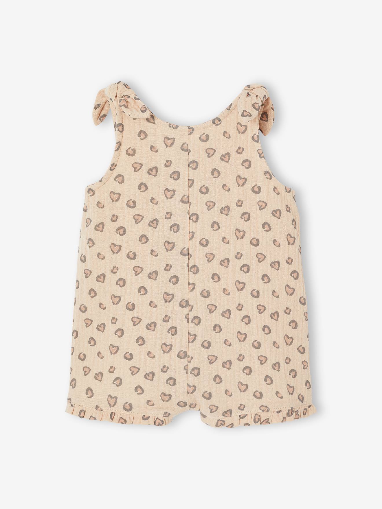 Thumbnail - Bedruckter Kurzoverall Mädchen Baby