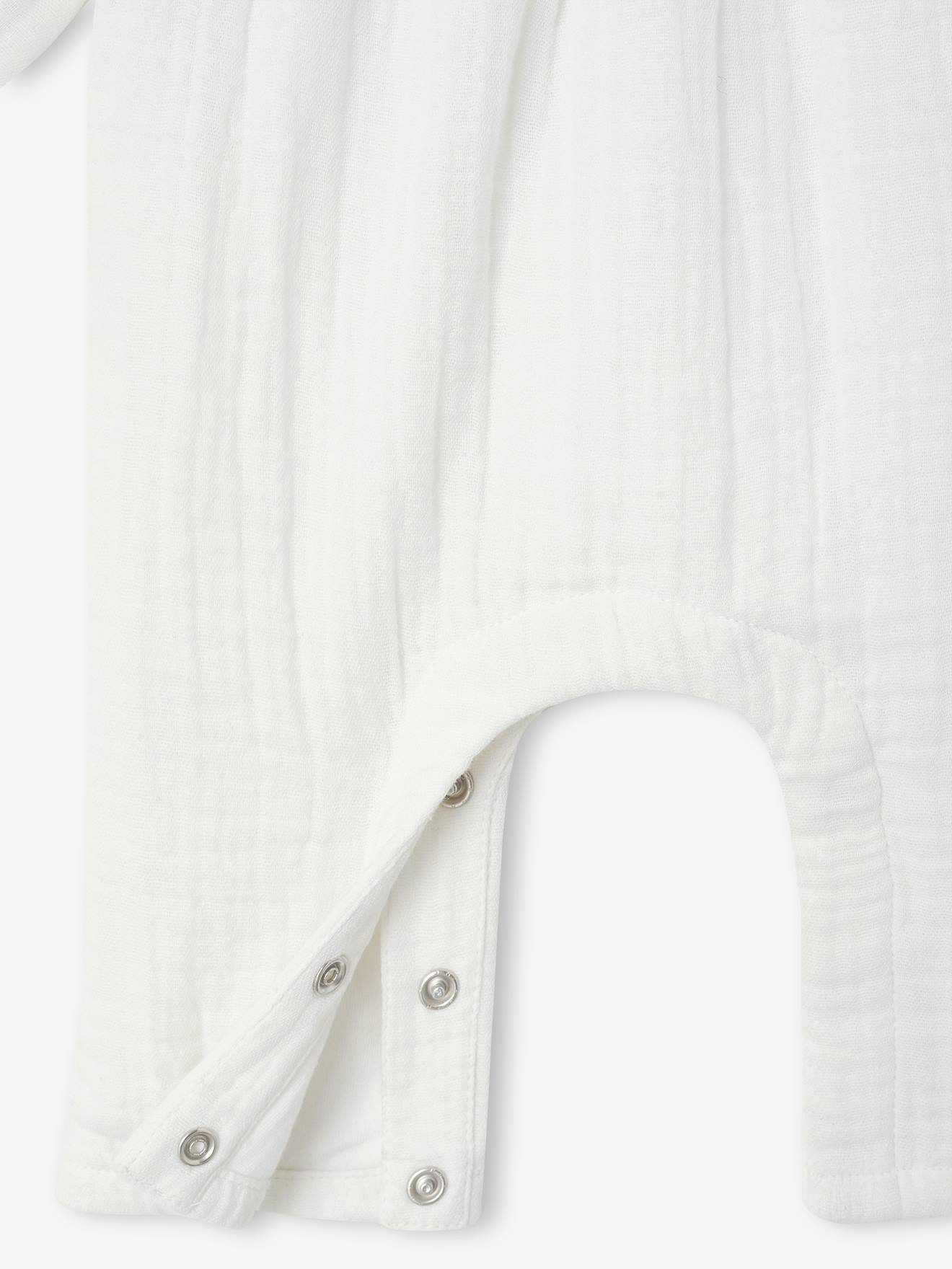 Thumbnail - Baby Strampler aus Baumwoll-Musselin