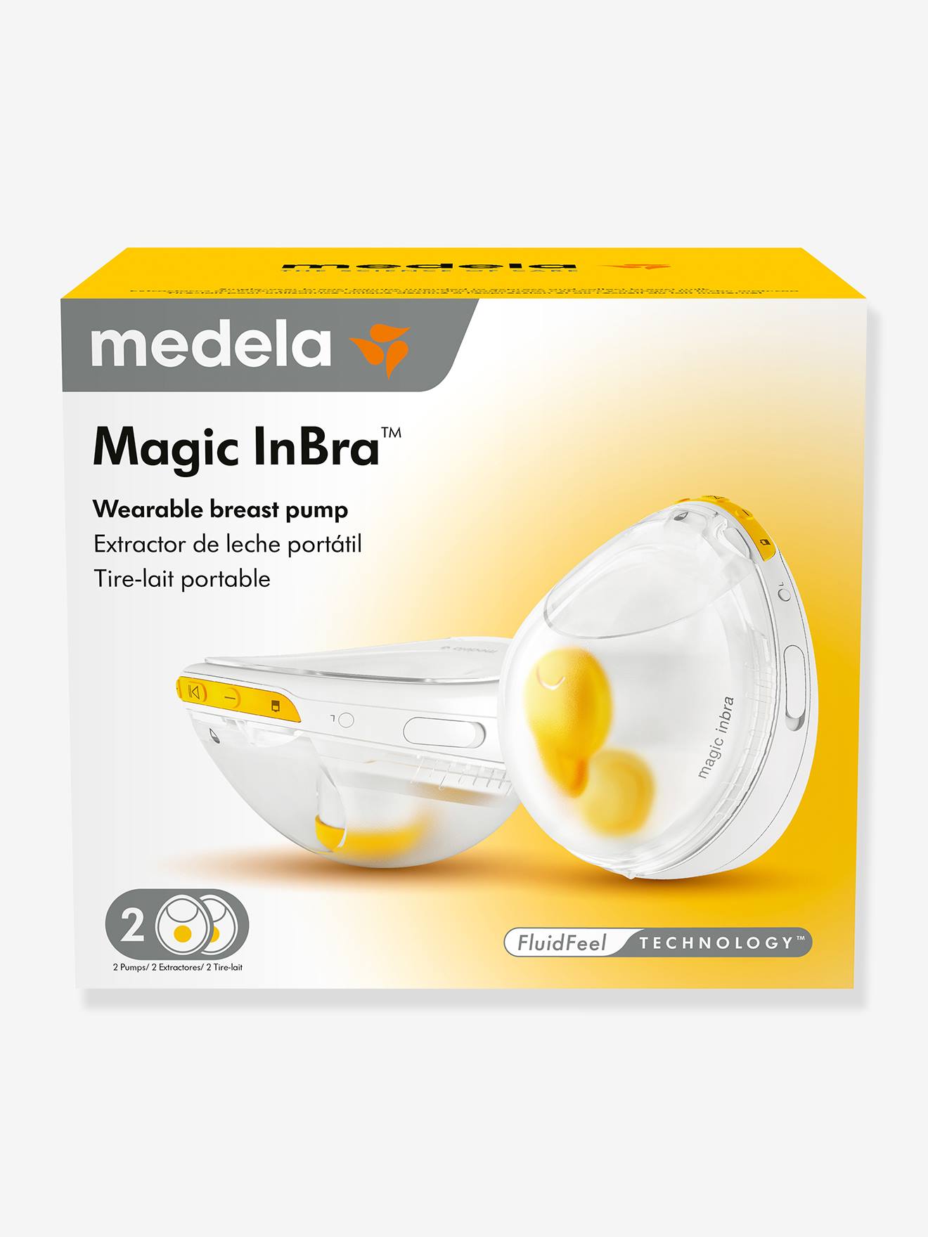 Thumbnail - Doppelmilchpumpe Magic InBra für freihändiges Abpumpen elektrisch MEDELA