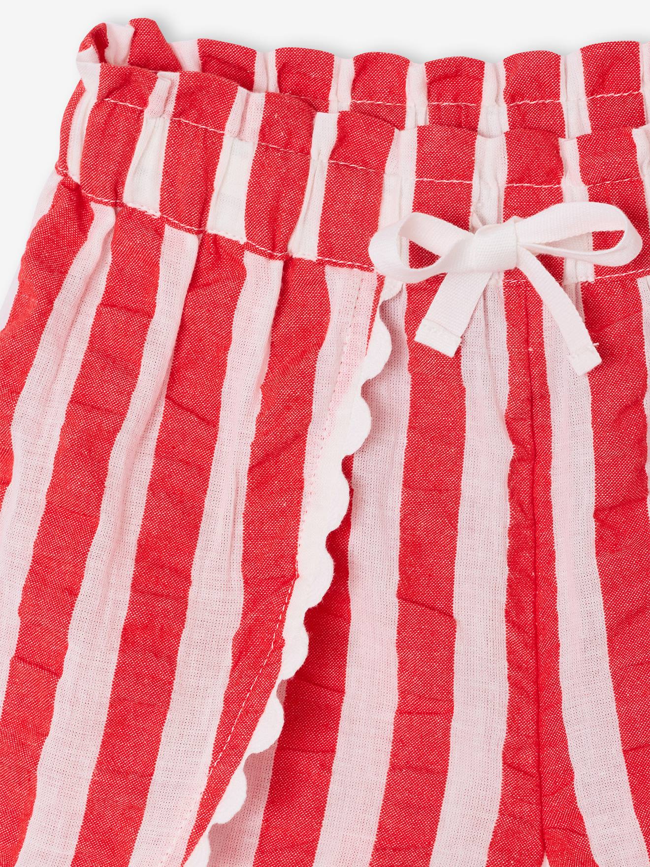 Thumbnail - Paperbag-Shorts Mädchen aus Seersucker