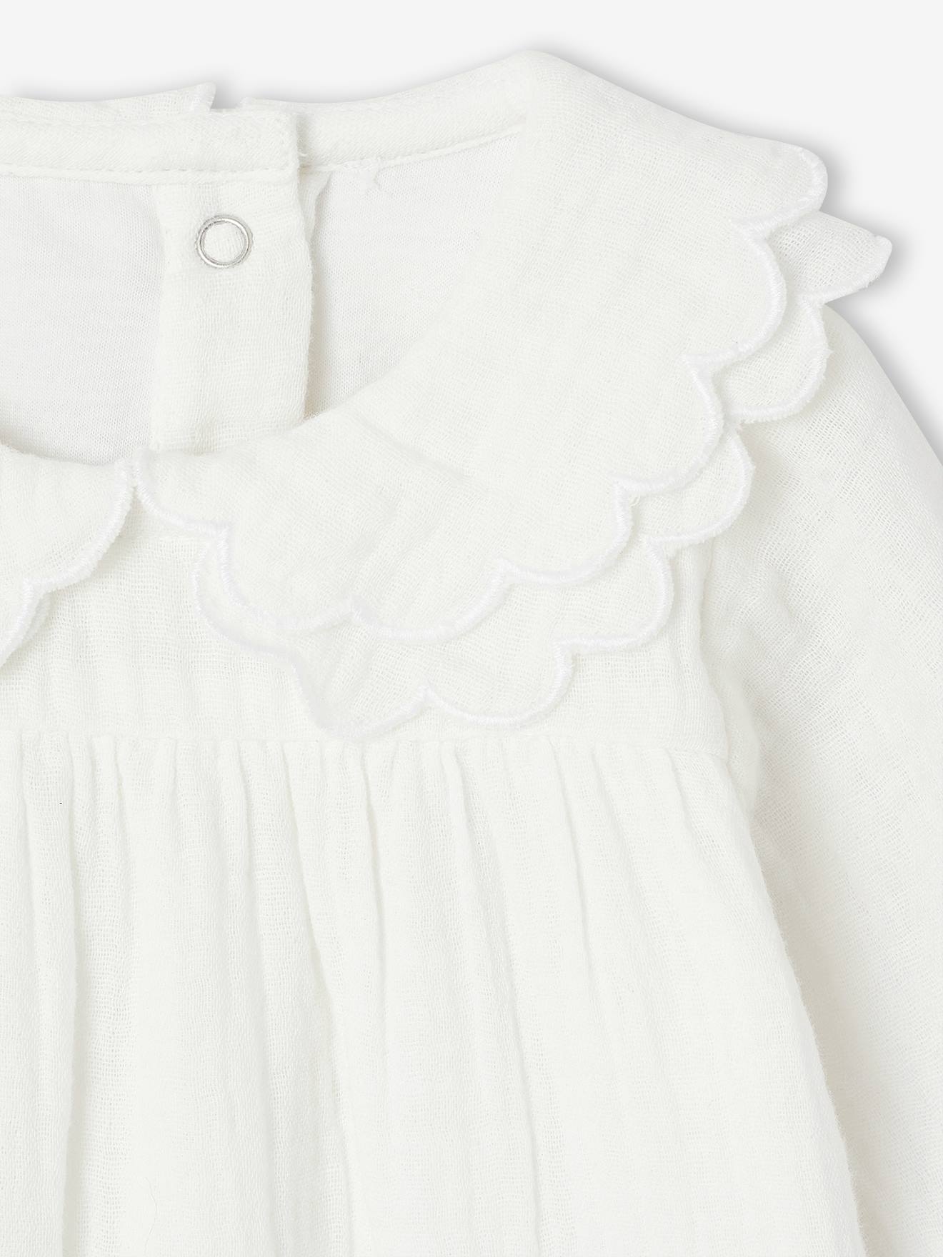 Thumbnail - Baby Strampler aus Baumwoll-Musselin