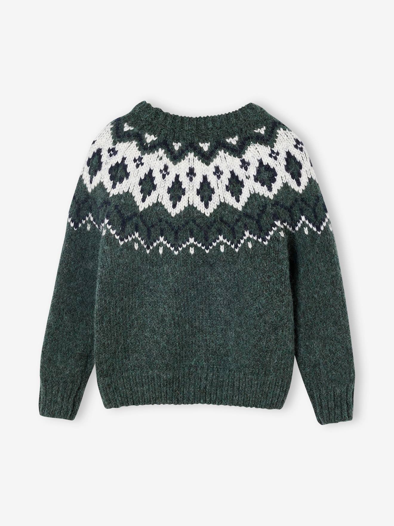 Thumbnail - Jungen Jacquard-Pullover